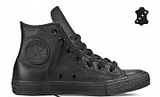 Кожаные кеды Конверс Chuck Taylor CS13 черные Москва