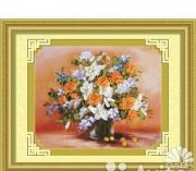 Набор для вышивки лентами Белые лилии и желтые роз Новосибирск