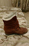 Ботинки, сникерсы, натуральная замша, зима Новосибирск