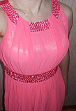 Розовое платье в пол Пермь