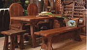 Комплект мебели из дерева рыбак для дома Черноголовка