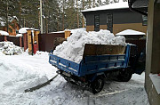 Уборка снега. Выезд за город Иркутск