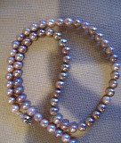 Ожерелье из натурального жемчуга розового цвета Киров