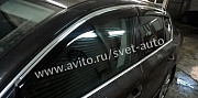 Дефлекторы с хром молдингом Skoda Superb 2008 Москва