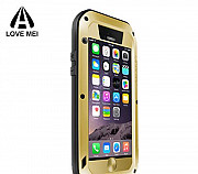 Ударопрочный чехол Love MEI iPhone 6/6s, золотой Калининград