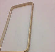 Золотой бампер со стразами на iPhone 6 Владикавказ