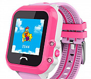 Детские часы DF27 Smart Baby Watch с GPS, розовые Новокузнецк