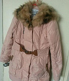 Зимняя куртка-пальто с натуральным мехом Уфа