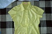 Рубашка лимонно-желтая, приталиная Иркутск