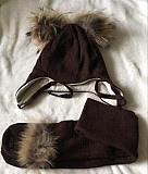 Комплект шапка и шарф Мокошь 54 см Москва