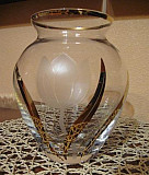 Красивая ваза из чешского стекла Пермь