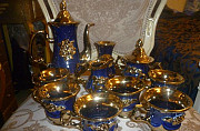 Сервиз чайный, синий с золотом, на 6 персон Новокузнецк