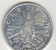 США 1 доллар 1989 200 лет конгрессу серебро Саратов