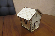 Сборная деревянная модель Мини-домик - Избушка Москва