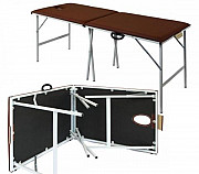 Массажный складной стол Гелиокс 190х70 (бежевый) Череповец