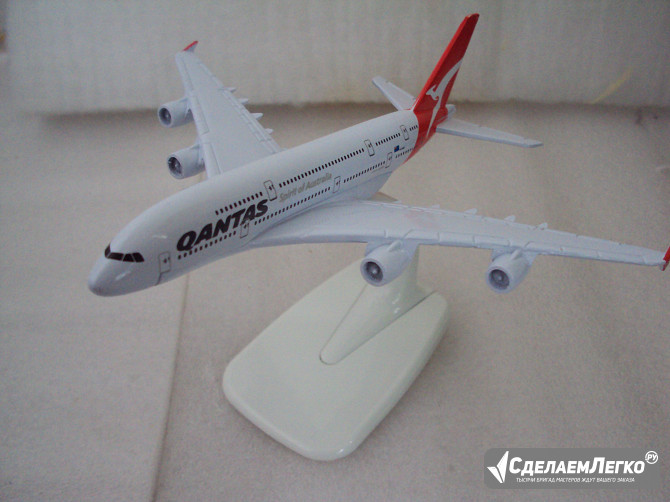 Модель самолёта Австралийской авиакомпании Qantas Airbus A380 Airways Липецк - изображение 1
