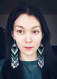 Серьги и кольцо из бисера в этническом стиле Иркутск