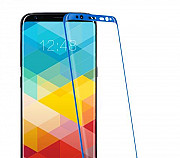 Защитное стекло 3D для SAMSUNG Galaxy S8 Plus сине Москва