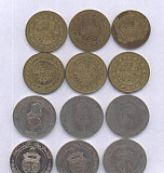 12 монет Туниса - разные номиналы и года Москва