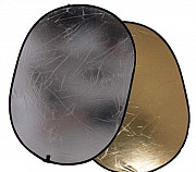 Лайт диск отражатель 92х122см 2в1 серебро золото Калининград