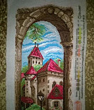Вышитая крестом картина "Город" Калуга
