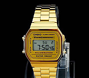 Классические золотые часы Casio A168WG-9EF A168 Москва