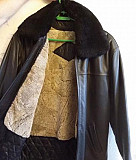 Куртка кожаная зимняя и отстегивающимся подкладом Тюмень