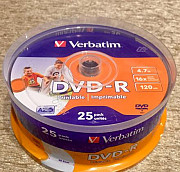 DVD-диск Verbatim DVD-R 4.7Gb Printable Брянск