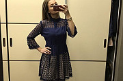 Синее красивое платье размер 42 Москва