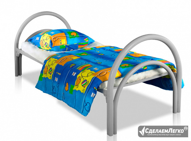Кровати эконом класса, качественные металлические кровати Хабаровск - изображение 1