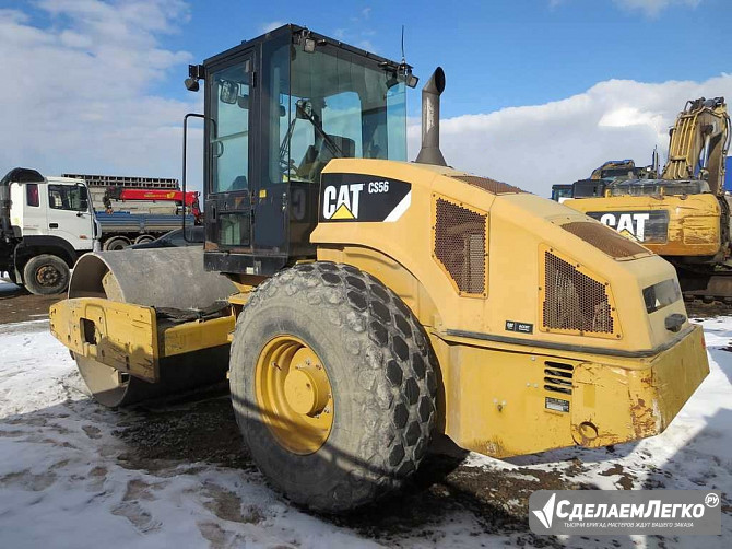 Грунтовый каток CAT CS56, 2012 г, 4800 м/ч, полный привод Санкт-Петербург - изображение 1