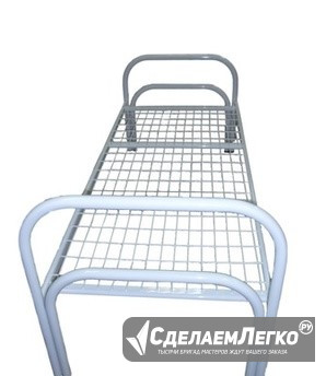 Кровати с металлическими спинками различной конфигурации Уфа - изображение 1