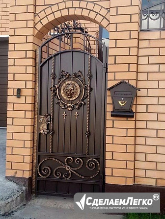Калитки кованые, решетки на окна кованые, двери с элементами ковки, ворота Волгоград - изображение 1