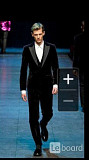 Пиджак мужской armani 48 l черный велюр бархат чехол классика костюм вечерний нарядный мягкий на вых Москва