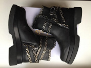 Ботинки новые lestrosa италия кожа 39 черные внутри кожаные осень весна демисезонные обувь женская Москва