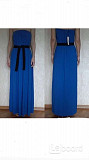 Платье сарафан длинное новое northland италия 46 48 m l размер синее ткань вискоза натуральная мягка Москва