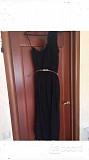 Платье сарафан длинный 46 48 m/l черный вискоза нейлон пояс золото кожзам вечернее новое нарядное на Москва