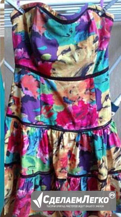 Сарафан anna sui м 46 44 клёш разноцветный платье вискоза вечерний корсетный нарядный на выпускной б Москва - изображение 1