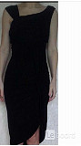 Платье футляр новое sisley 44 46 м черное сарафан вискоза миди длина по фигуре мягкое стретч вечерне Москва