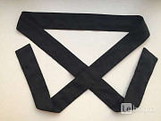 Пояс лента ткань черная аксессуар на волосы голову ремень 12 см ширина украшение бижутерия мода стил Москва