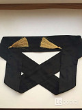 Пояс лента ткань черный кисти золото аксессуар ремень стиль мода бренд тред 44 46 48 42 женский Москва