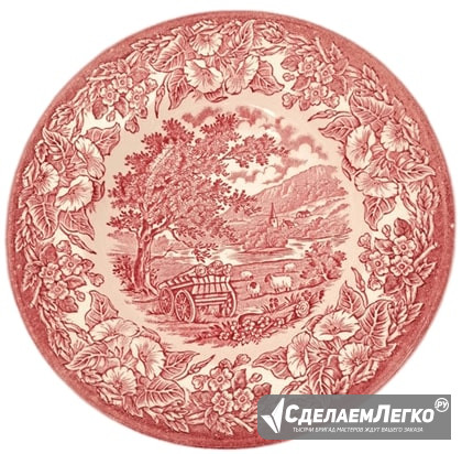 Фарфоровая английская тарелка Москва - изображение 1