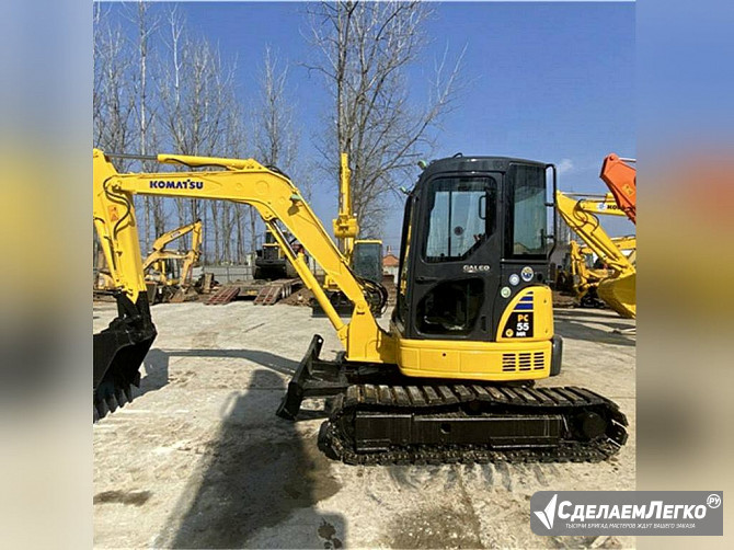 Мини экскаватор Komatsu 55, 5 т, 2000 м/ч, импорт Санкт-Петербург - изображение 1