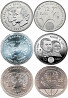 Три испанские серебряные 12-и евровые монеты Москва