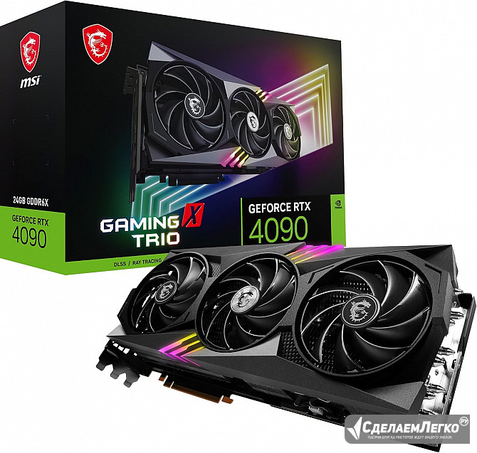 MSI GeForce RTX 4090 GAMING TRIO 24 ГБ GDDR6X Москва - изображение 1