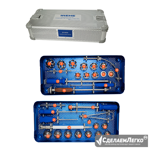 B13000 Набор инструментов для установки тотального эндопротеза тазобедренного сустава DIAMOND Москва - изображение 1