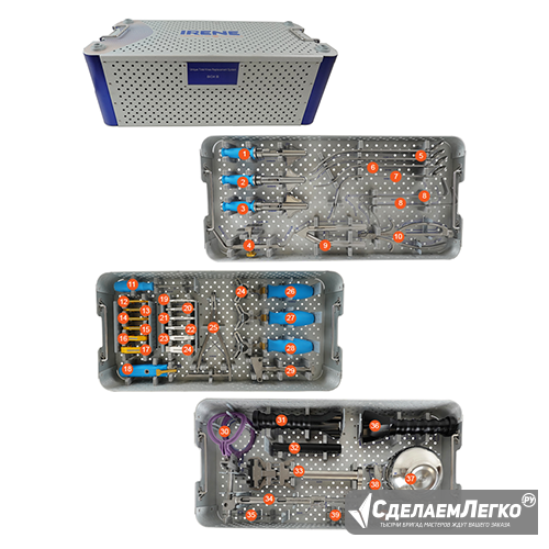 GX060000-B Набор инструментов для эндопротезирования коленного сустава Unique (бокс В) Москва - изображение 1