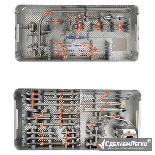 A61000 Набор инструментов для миниинвазивных поясничных межтеловых кейджей Москва - изображение 1