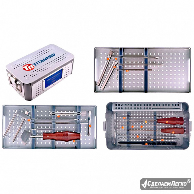 C07998 Комплект инструментов для установки канюлированных винтов Ф 7.3мм Москва - изображение 1