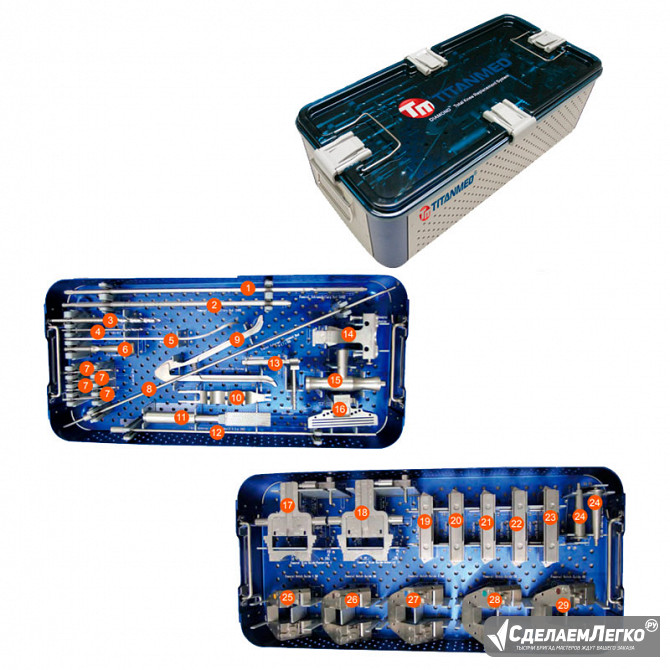 E01990 DIAMOND™ Комплект инструментов для эндопротезирования коленного сустава Москва - изображение 1